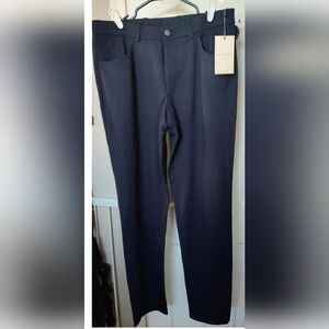 JACK VICTOR MENS EVERYDAY PANTS.  NAVY. 33 REGULAR RISE. NWT